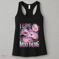 Moo Deng Baby Pygmy Hippos Thailand Women's Tank Top thumb 3