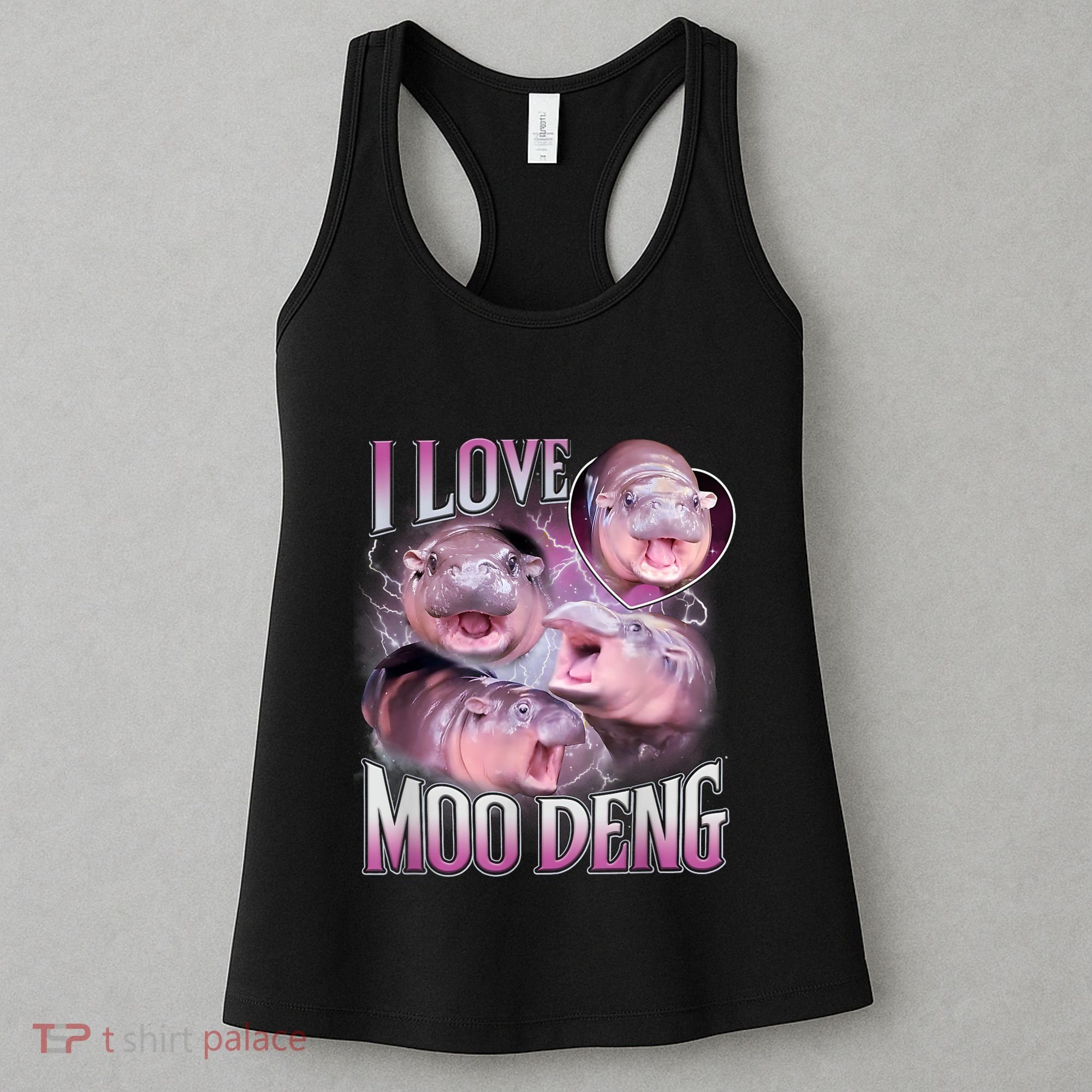 Moo Deng Baby Pygmy Hippos Thailand Women's Tank Top
