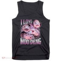 Moo Deng Baby Pygmy Hippos Thailand Tank Top thumb 0