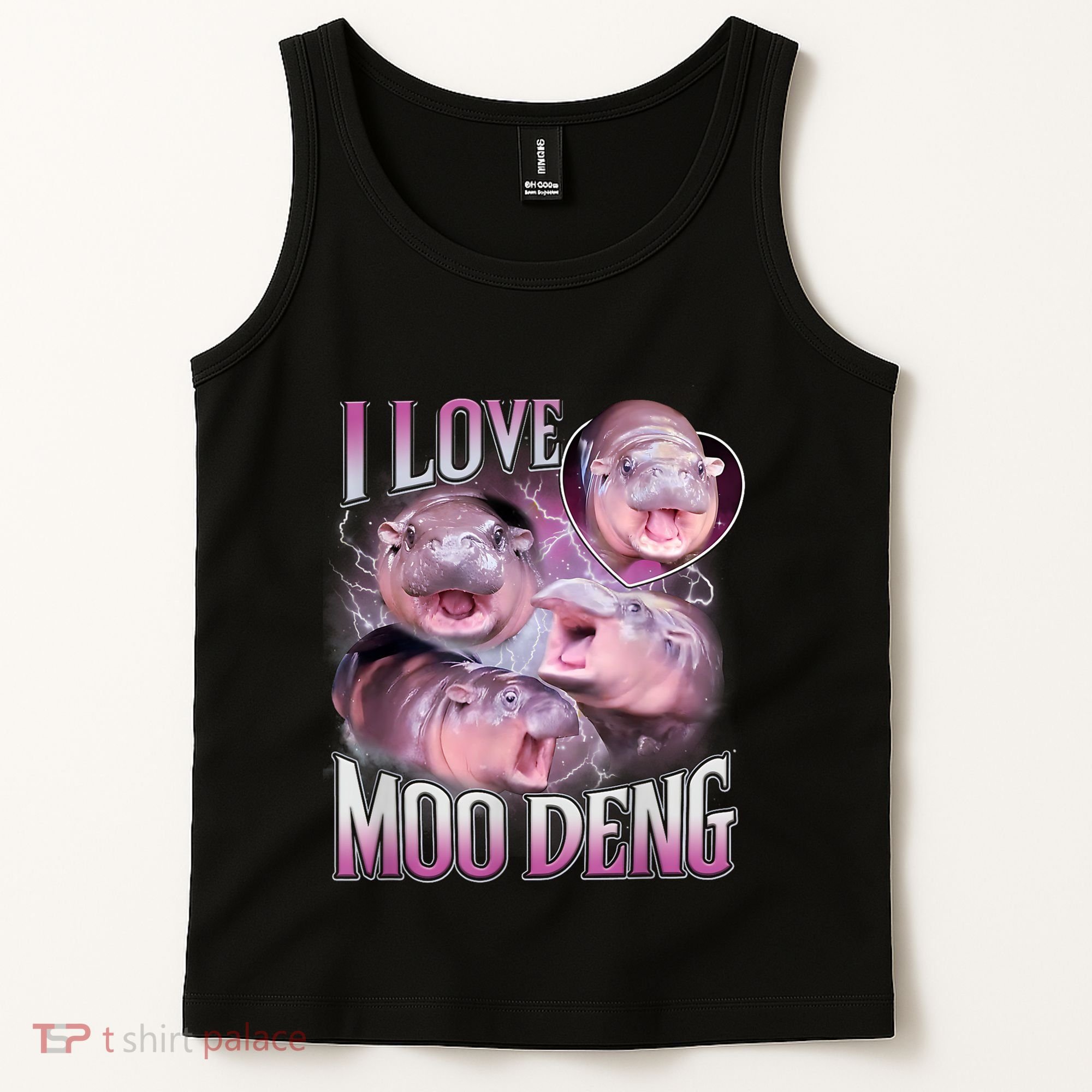 Moo Deng Baby Pygmy Hippos Thailand Tank Top