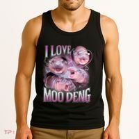 Moo Deng Baby Pygmy Hippos Thailand Tank Top thumb 3