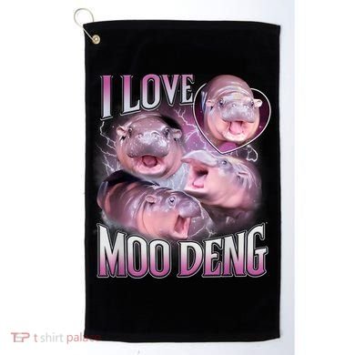 Moo Deng Baby Pygmy Hippos Thailand Golf Towel