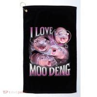 Moo Deng Baby Pygmy Hippos Thailand Golf Towel thumb 0