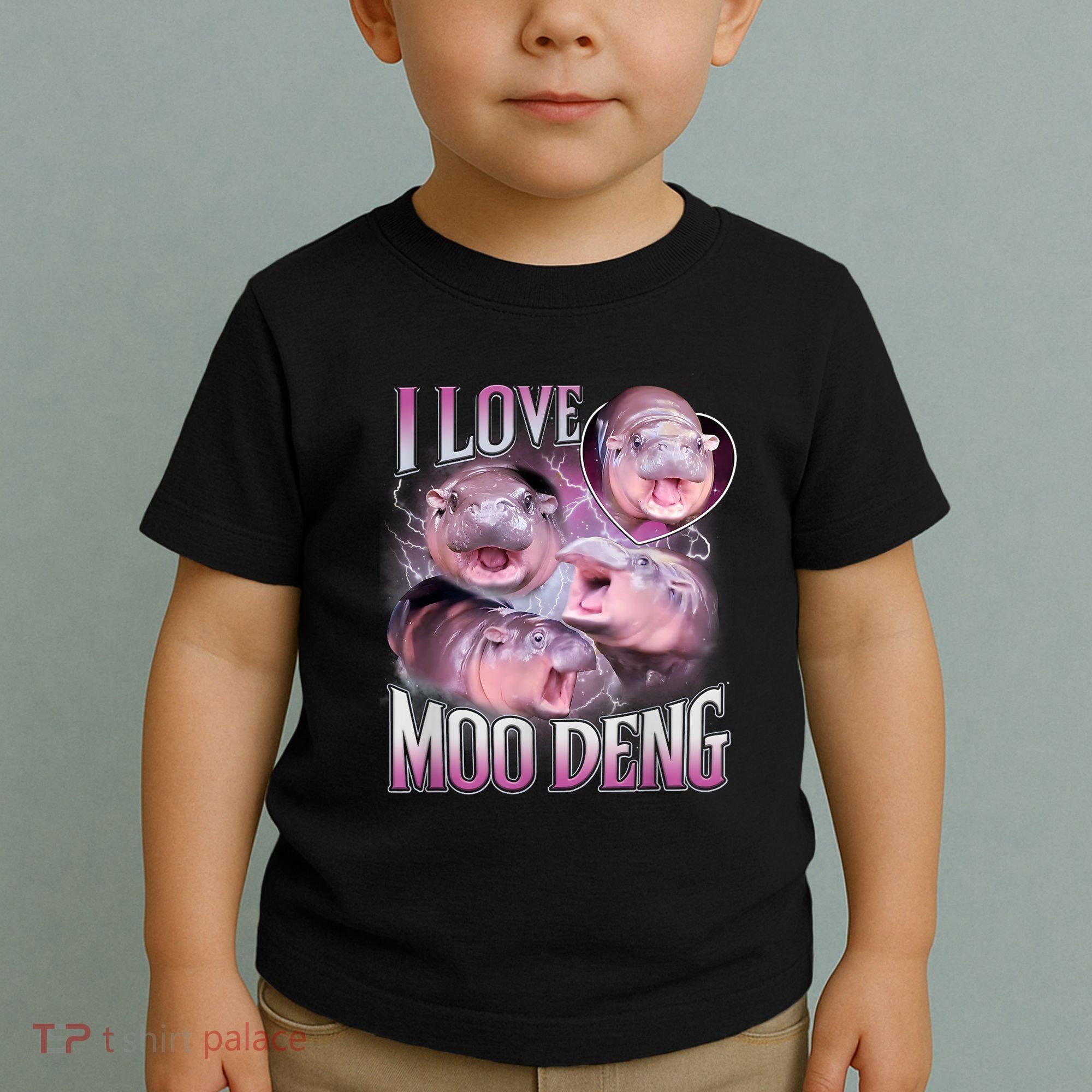 Moo Deng Baby Pygmy Hippos Thailand Toddler T-Shirt