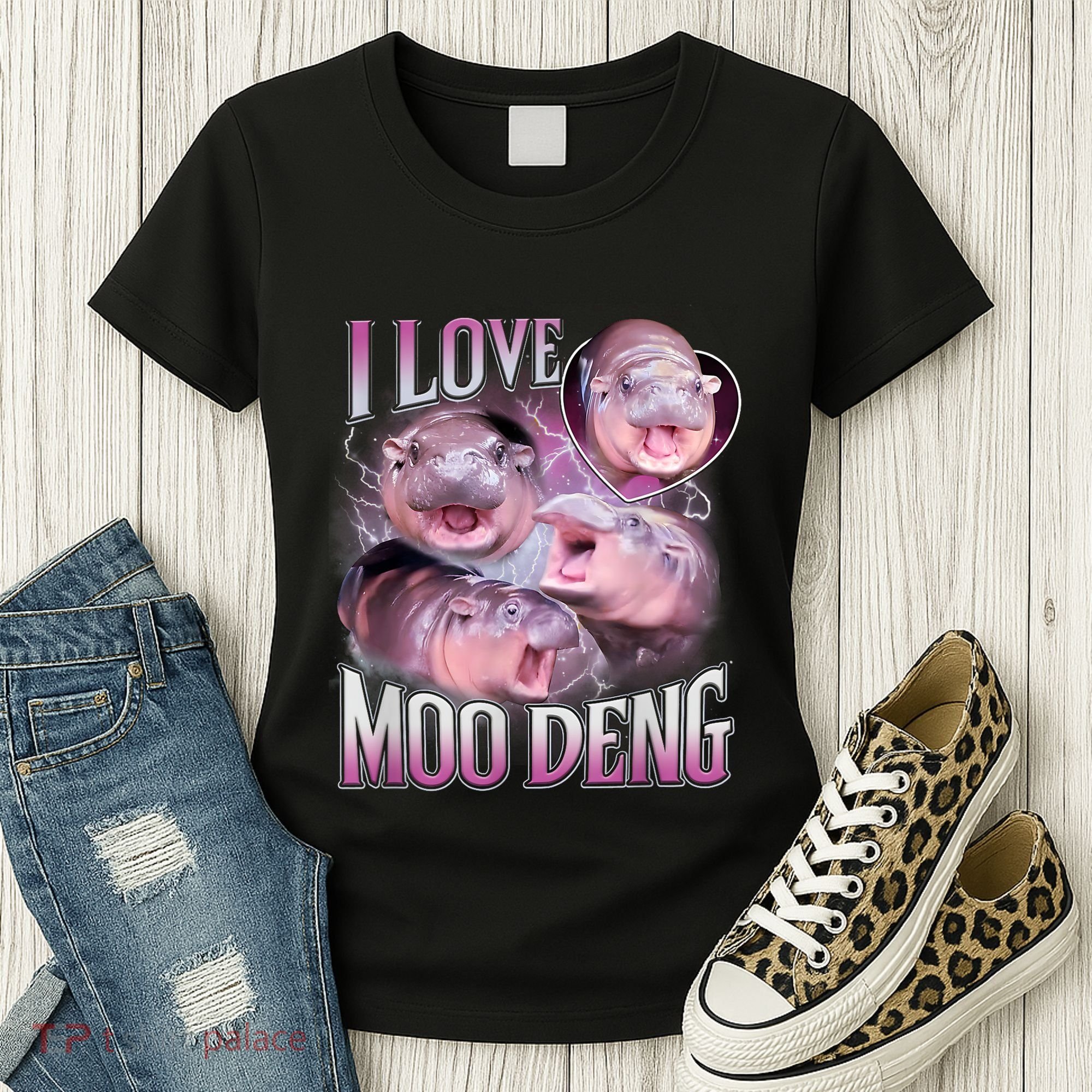 Moo Deng Baby Pygmy Hippos Thailand Women's T-Shirt