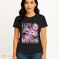Moo Deng Baby Pygmy Hippos Thailand Women's T-Shirt thumb 4