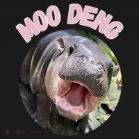 Moo Deng Bouncy Pig In Thai Picture The Cute Baby Hippo Gift Toddler Hoodie thumb 2