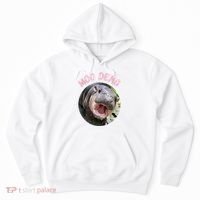 Moo Deng Bouncy Pig In Thai Picture The Cute Baby Hippo Gift Hoodie thumb 0