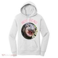 Moo Deng Bouncy Pig In Thai Picture The Cute Baby Hippo Gift Women's Hoodie thumb 0
