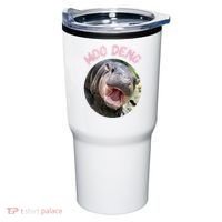 Moo Deng Bouncy Pig In Thai Picture The Cute Baby Hippo Gift Tumbler thumb 0