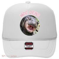 Moo Deng Bouncy Pig In Thai Picture The Cute Baby Hippo Gift Hat thumb 0