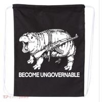 Moo Dang Become Ungovernable Drawstring Bag thumb 0
