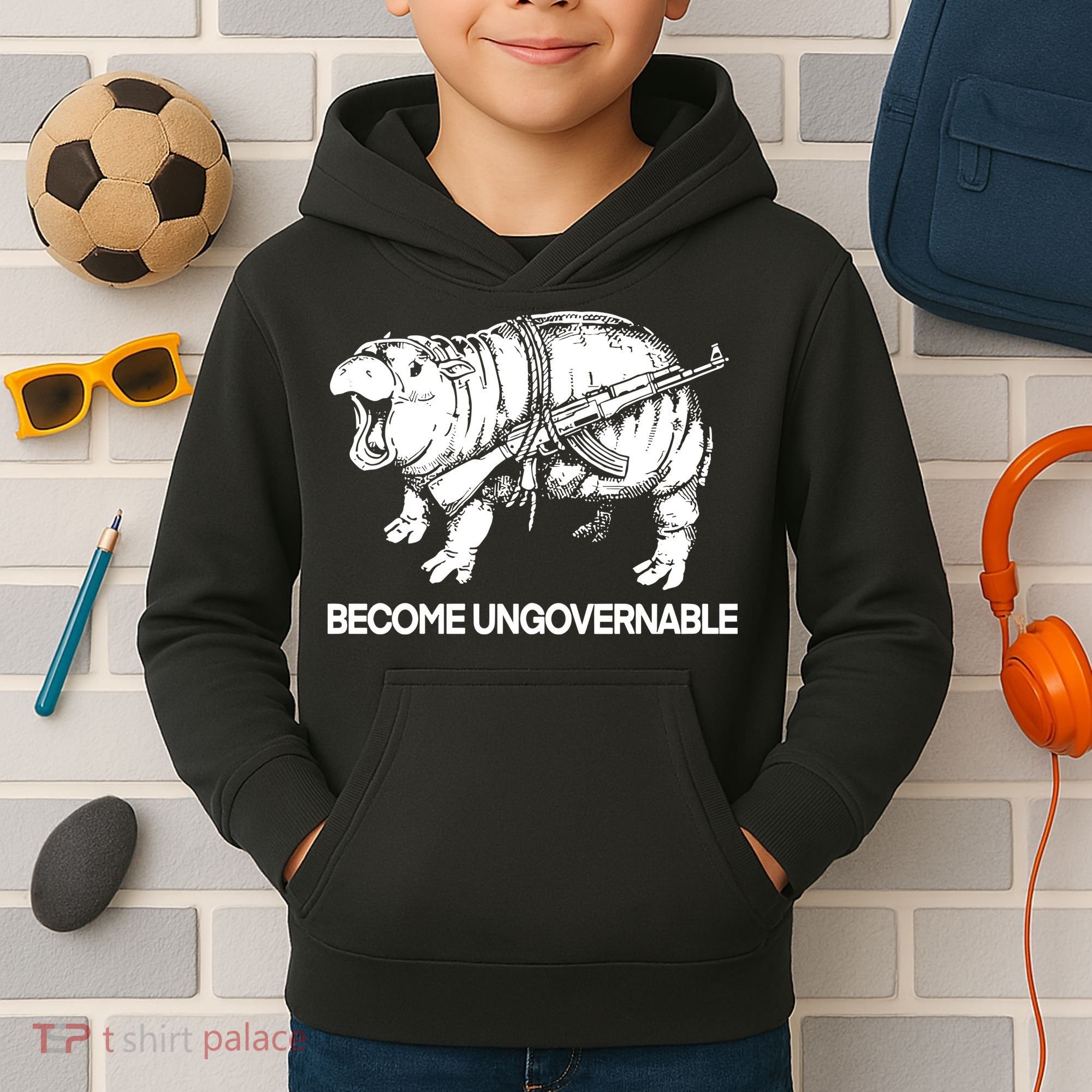 Moo Dang Become Ungovernable Kids Hoodie