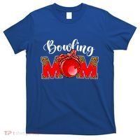 Mothers Day Bowling Mom Leopard Game Day Mom Life Cute Gift T-Shirt thumb 0