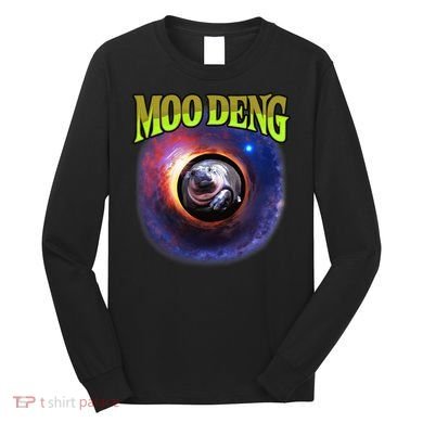 Moo Deng Baby Hippo Long Sleeve Shirt