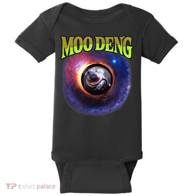 Moo Deng Baby Hippo Baby Bodysuit