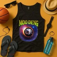 Moo Deng Baby Hippo Tank Top thumb 4