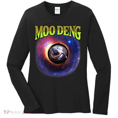 Moo Deng Baby Hippo Women's Long Sleeve Shirt