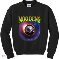 Moo Deng Baby Hippo Kids Sweatshirt thumb 0