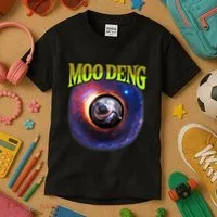 Moo Deng Baby Hippo Kids T-Shirt thumb 3