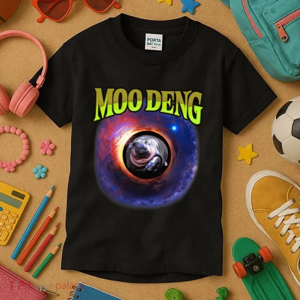 Moo Deng Baby Hippo Kids T-Shirt