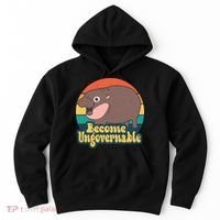 Moo Deng Become Ungovernable Hoodie thumb 0