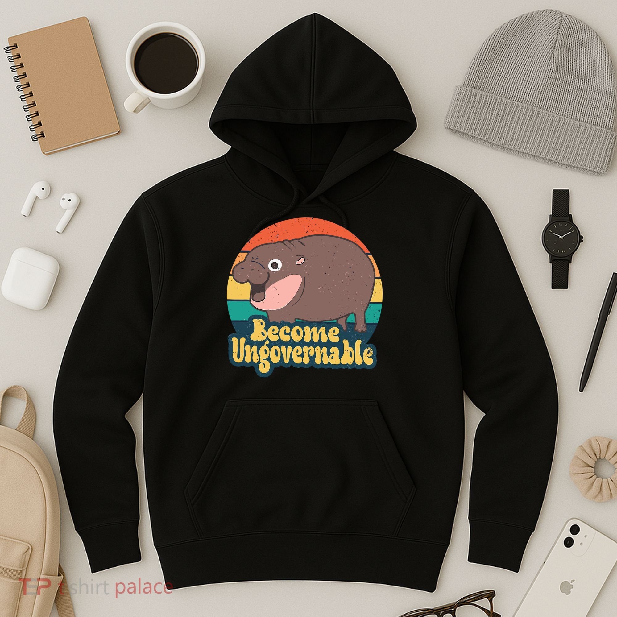 Moo Deng Become Ungovernable Hoodie