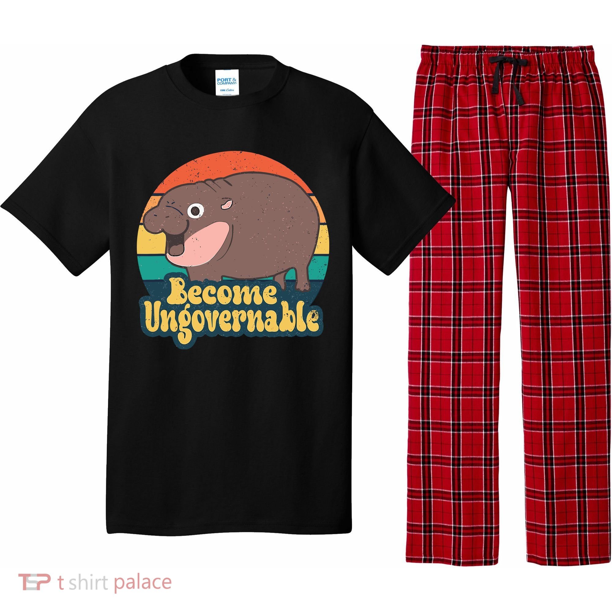 Moo Deng Become Ungovernable Pajama Set