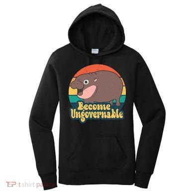 Moo Deng Become Ungovernable Women's Hoodie
