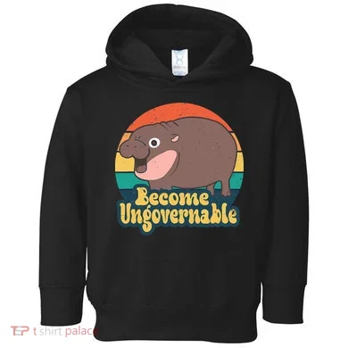 Moo Deng Become Ungovernable Toddler Hoodie