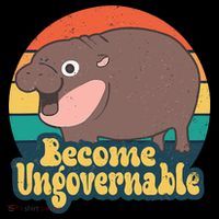 Moo Deng Become Ungovernable Kids T-Shirt thumb 4