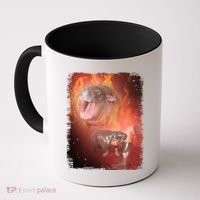 Moo Deng Bouncy Pig In Thai Fire Picture The Cute Baby Hippo Coffee Mug thumb 0