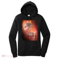 Moo Deng Bouncy Pig In Thai Fire Picture The Cute Baby Hippo Women's Hoodie thumb 0