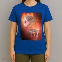Moo Deng Bouncy Pig In Thai Fire Picture The Cute Baby Hippo T-Shirt thumb 4