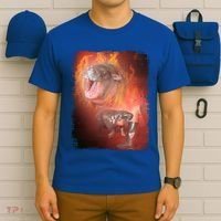 Moo Deng Bouncy Pig In Thai Fire Picture The Cute Baby Hippo T-Shirt thumb 6