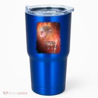 Moo Deng Bouncy Pig In Thai Fire Picture The Cute Baby Hippo Tumbler thumb 0