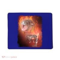 Moo Deng Bouncy Pig In Thai Fire Picture The Cute Baby Hippo Mousepad thumb 0