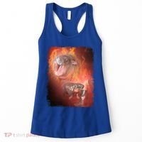 Moo Deng Bouncy Pig In Thai Fire Picture The Cute Baby Hippo Women's Tank Top thumb 0