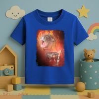 Moo Deng Bouncy Pig In Thai Fire Picture The Cute Baby Hippo Toddler T-Shirt thumb 3