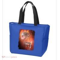 Moo Deng Bouncy Pig In Thai Fire Picture The Cute Baby Hippo Tote Bag thumb 3