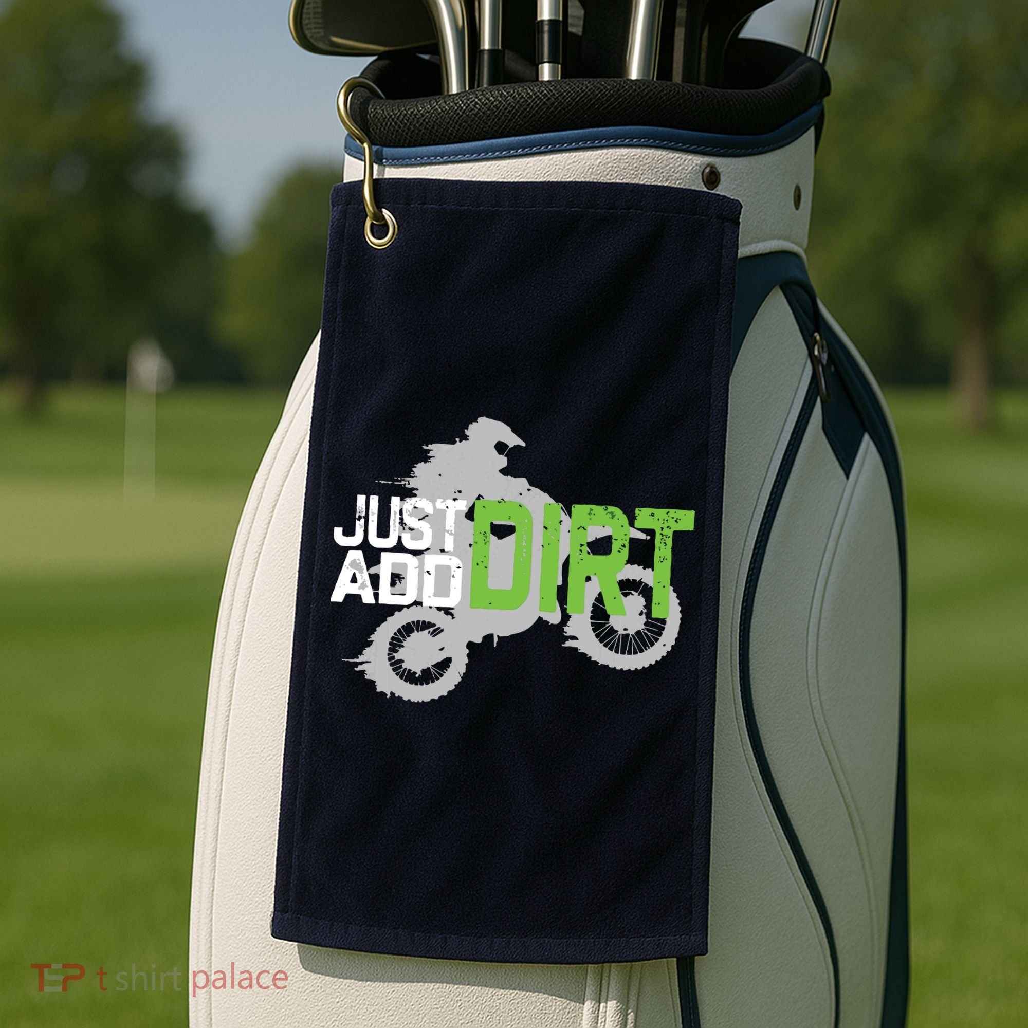 Motocross Dirt Bike Dirtbike Golf Towel