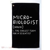 Microbiologist Definition Biology Scientist Science Teacher Golf Towel thumb 0