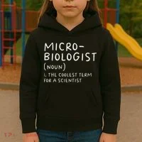 Microbiologist Definition Biology Scientist Science Teacher Kids Hoodie thumb 3