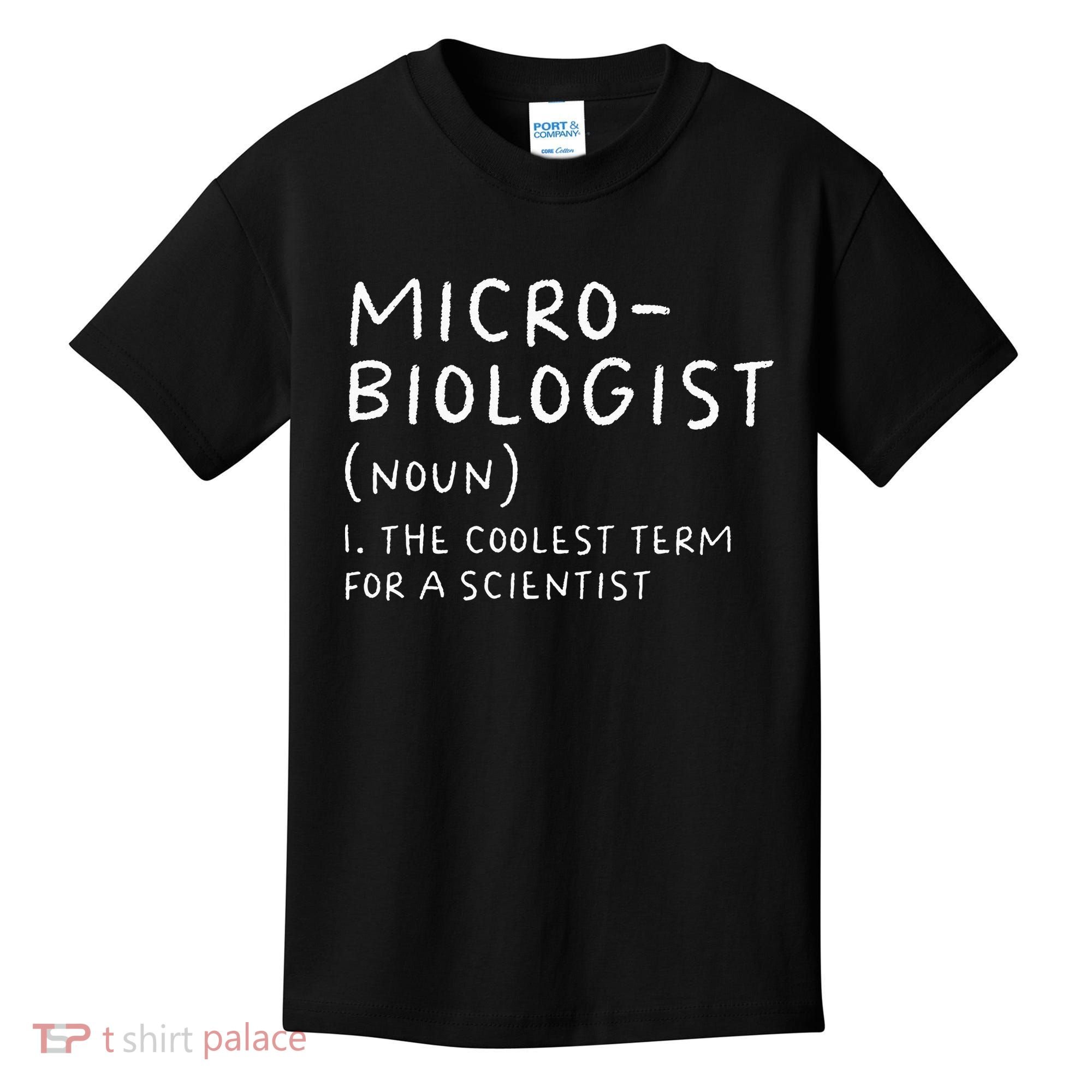 Microbiologist Definition Biology Scientist Science Teacher Kids T-Shirt