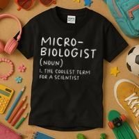Microbiologist Definition Biology Scientist Science Teacher Kids T-Shirt thumb 3