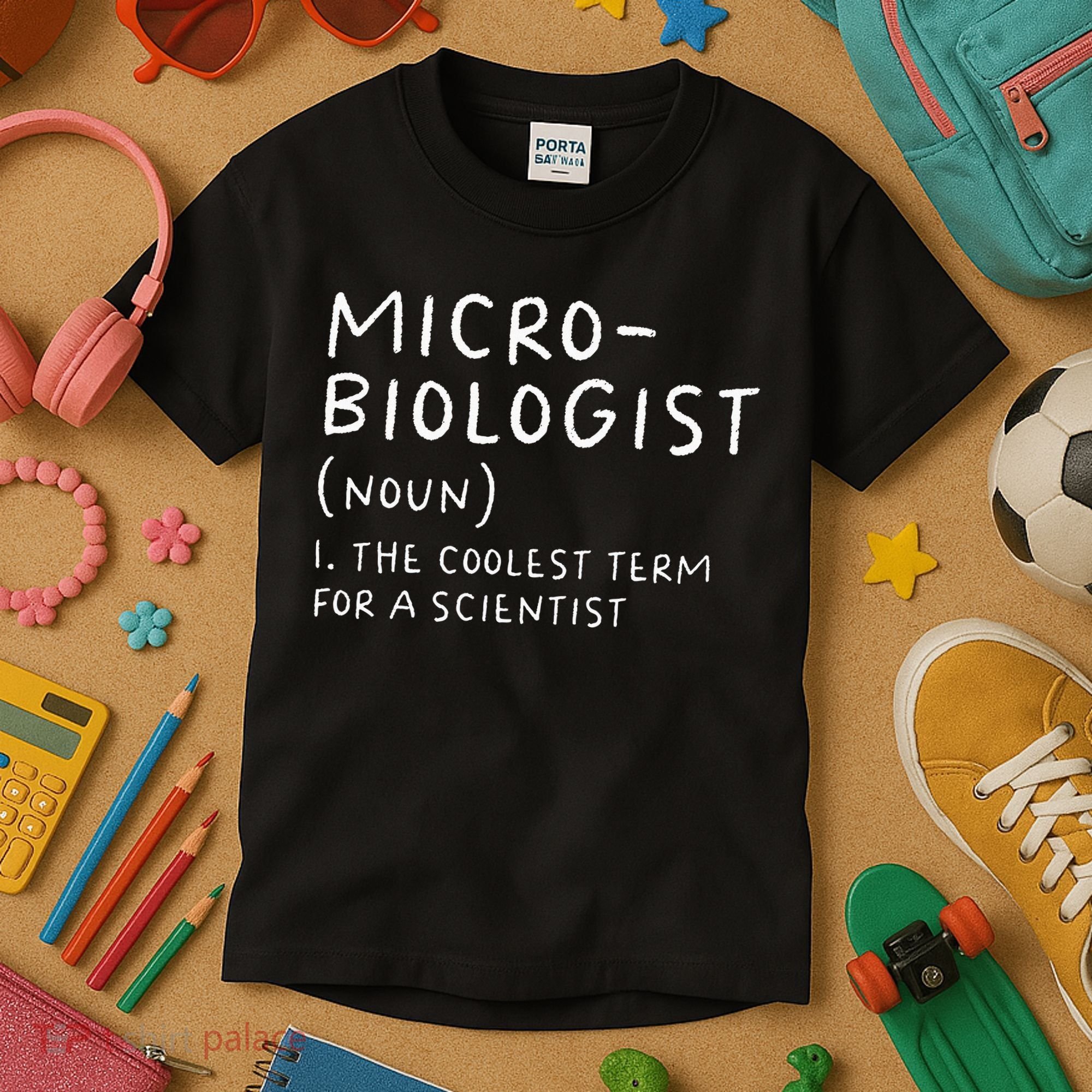 Microbiologist Definition Biology Scientist Science Teacher Kids T-Shirt