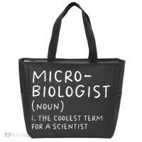 Microbiologist Definition Biology Scientist Science Teacher Tote Bag thumb 0