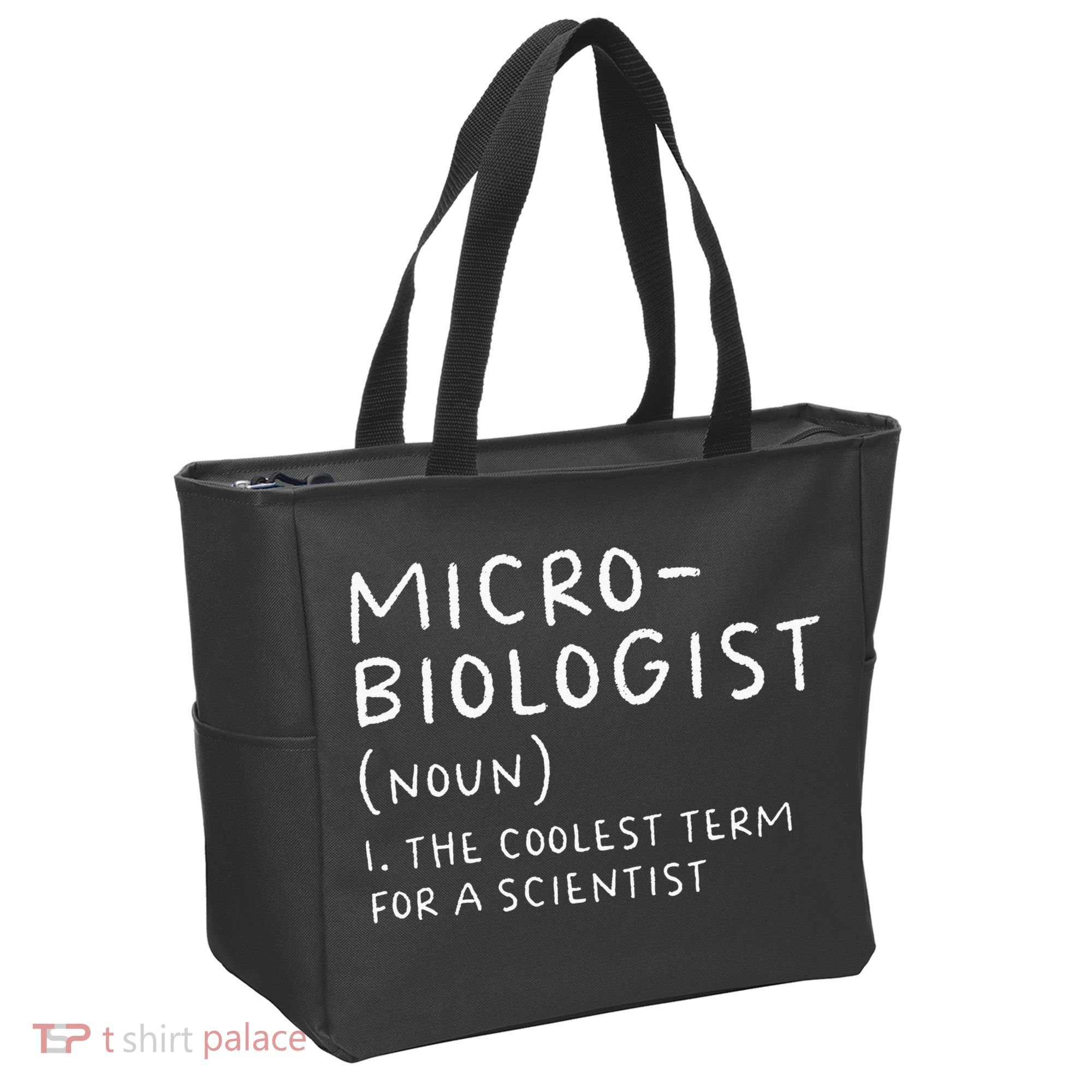 Microbiologist Definition Biology Scientist Science Teacher Tote Bag