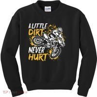 Motocross Dirt Bike A Little Dirt Never Hurt Kids Sweatshirt thumb 0