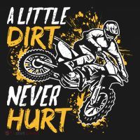 Motocross Dirt Bike A Little Dirt Never Hurt Kids Sweatshirt thumb 2